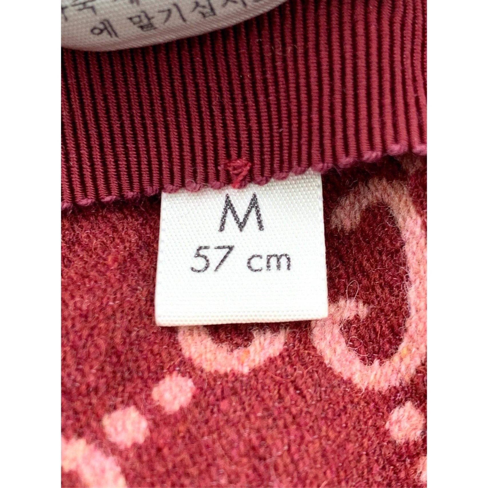 Gucci Gucci Pink Wool GG Pattern Baseball Cap With Adjustable Stra Size ONE SIZE - 8 Thumbnail