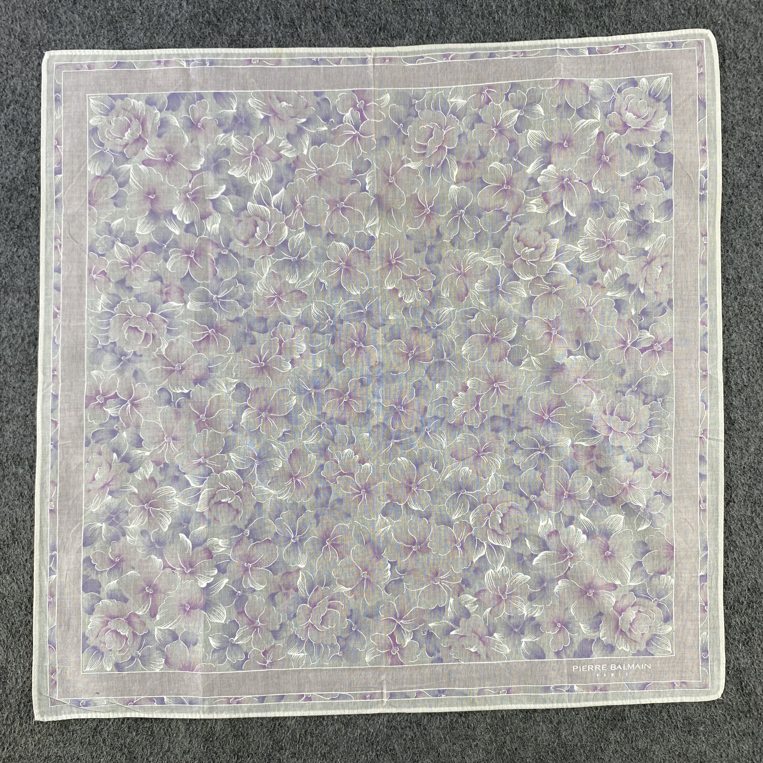 Pierre Balmain × Vintage Pierre Balmain Handkerchief/Neckerchief/Bandana HC785 Size ONE SIZE - 1 Thumbnail