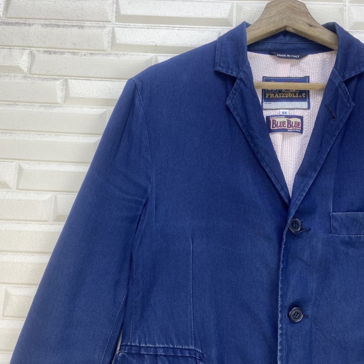 Blue Blue Japan Blue Blue Japan X Fraizzoli Milano Indigo Jacket Blazer Size US S / EU 44-46 / 1 - 6 Thumbnail
