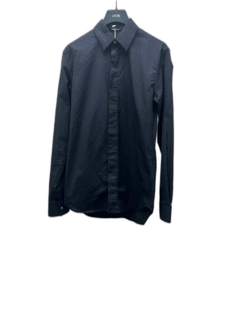 Dior dior logo long sleeve shirt in blue Size US M / EU 48-50 / 2 - 1 Thumbnail