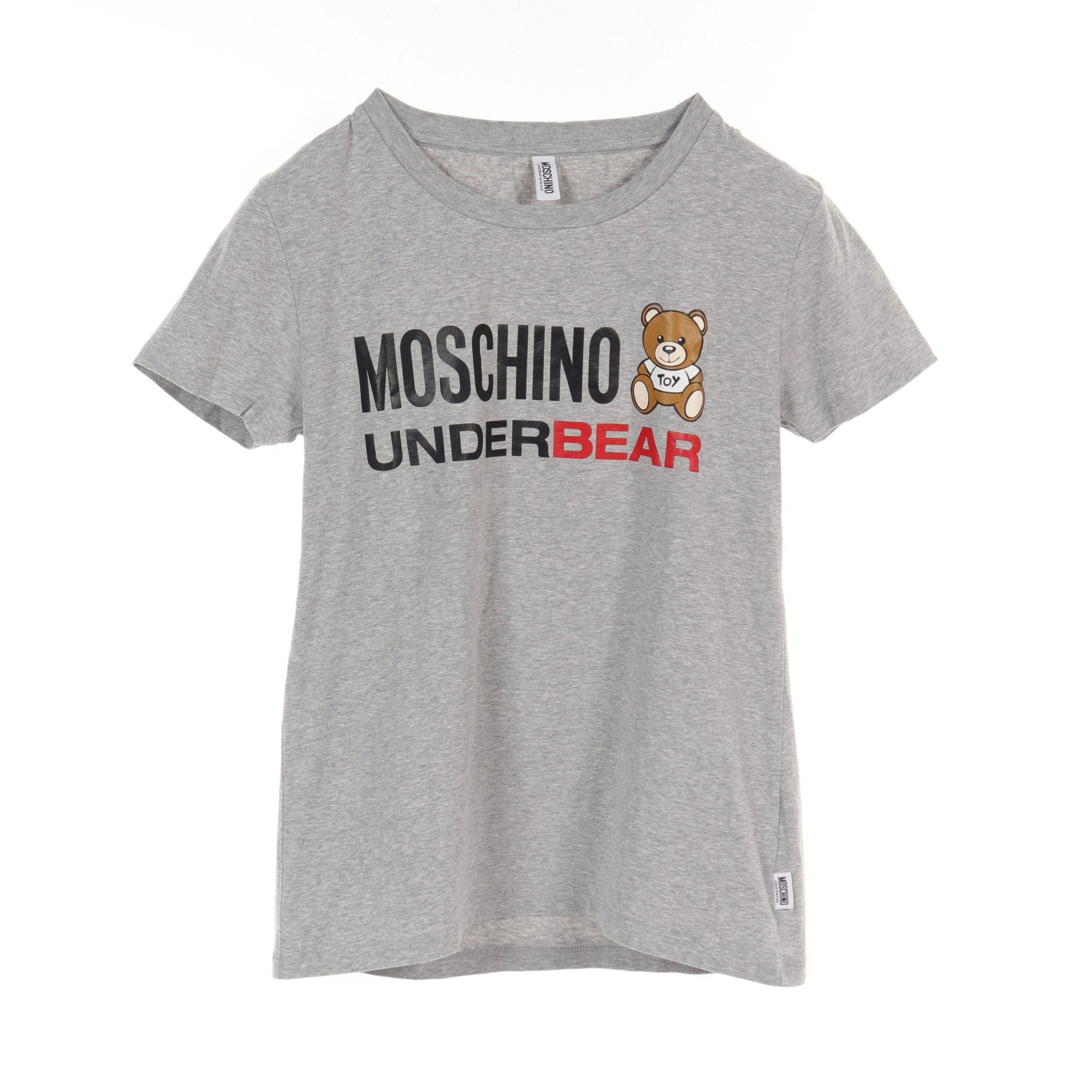 Moschino Moschino Teddy Bear T-Shirt Crew Neck Cotton Gray Size ONE SIZE - 1 Thumbnail
