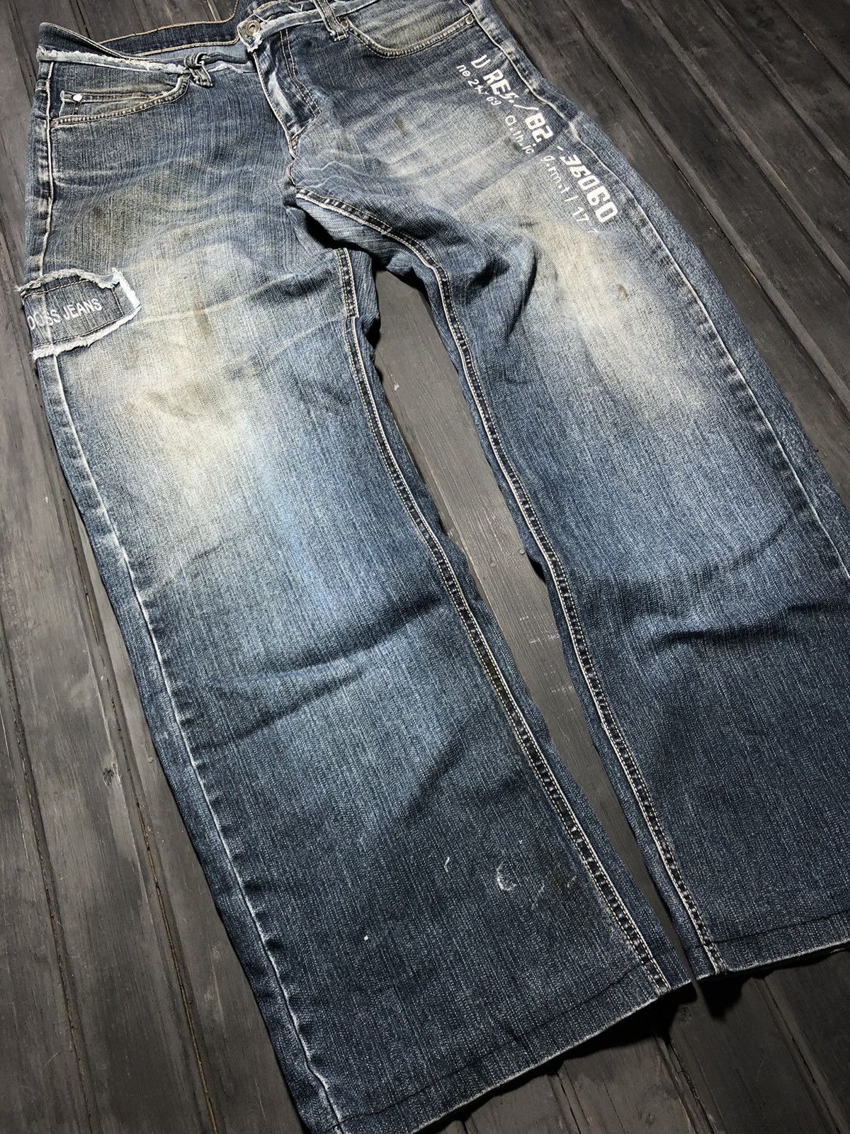 Hysteric Glamour Vintage Rick Owens Junya Watanabe Style Washed Jeans Size US 34 / EU 50 - 7 Thumbnail