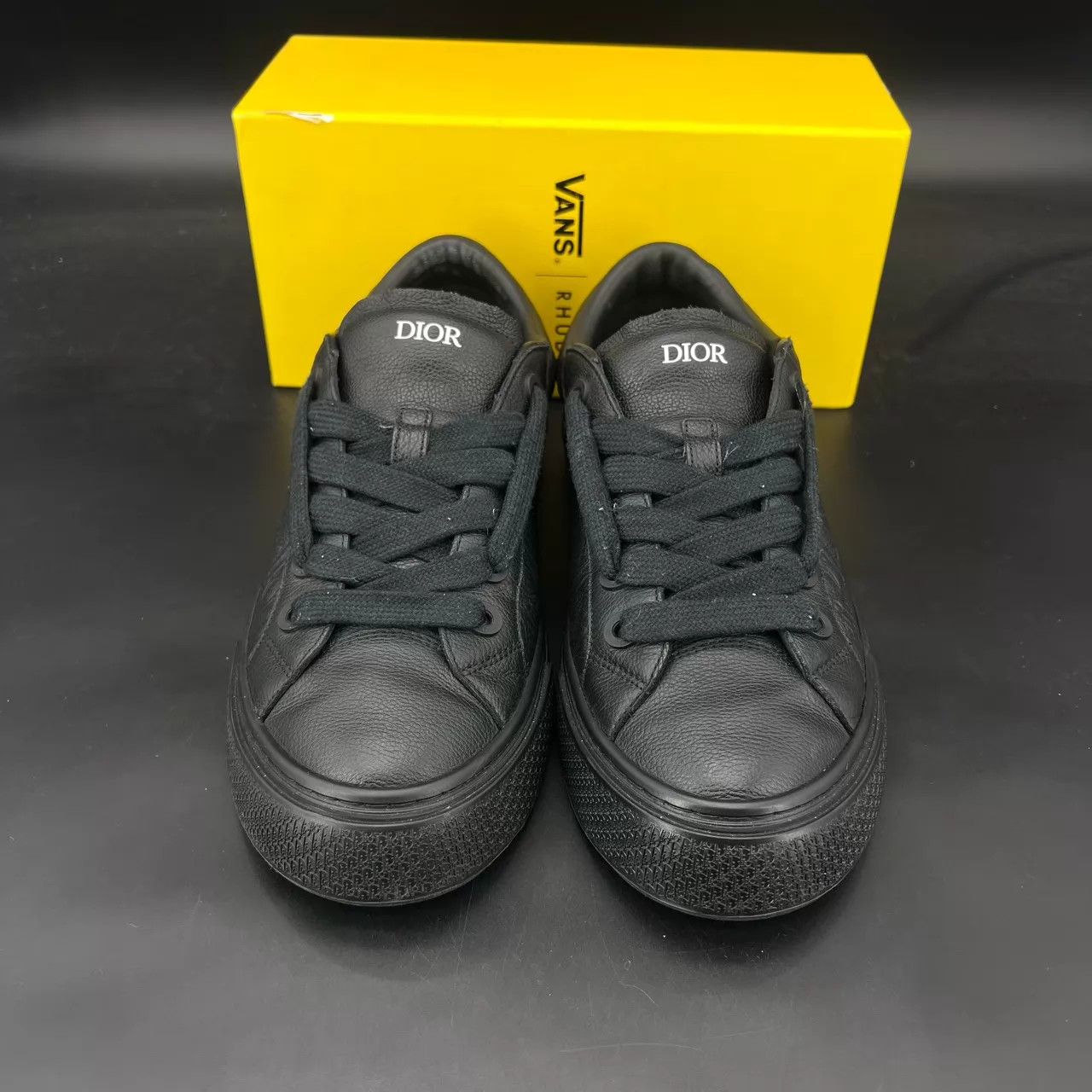 Dior Dior B33 Black Embossed 46 (Box, Soles Taped, Worn) Size US 13 / EU 46 - 4 Thumbnail
