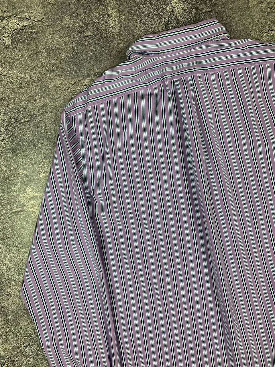 Polo Ralph Lauren Polo Ralph Lauren Men's Shirt Purple Striped Size US XL / EU 56 / 4 - 15 Thumbnail