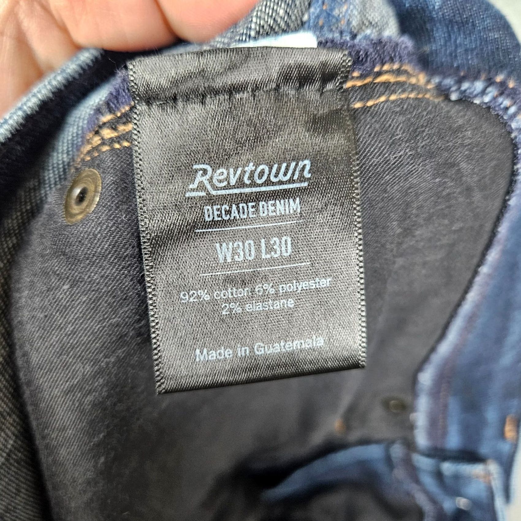 Denime Revtown Sharp Decade Denim Jeans Dark Wash Casual Size 30X29 Men's Size US 30 / EU 46 - 3 Thumbnail