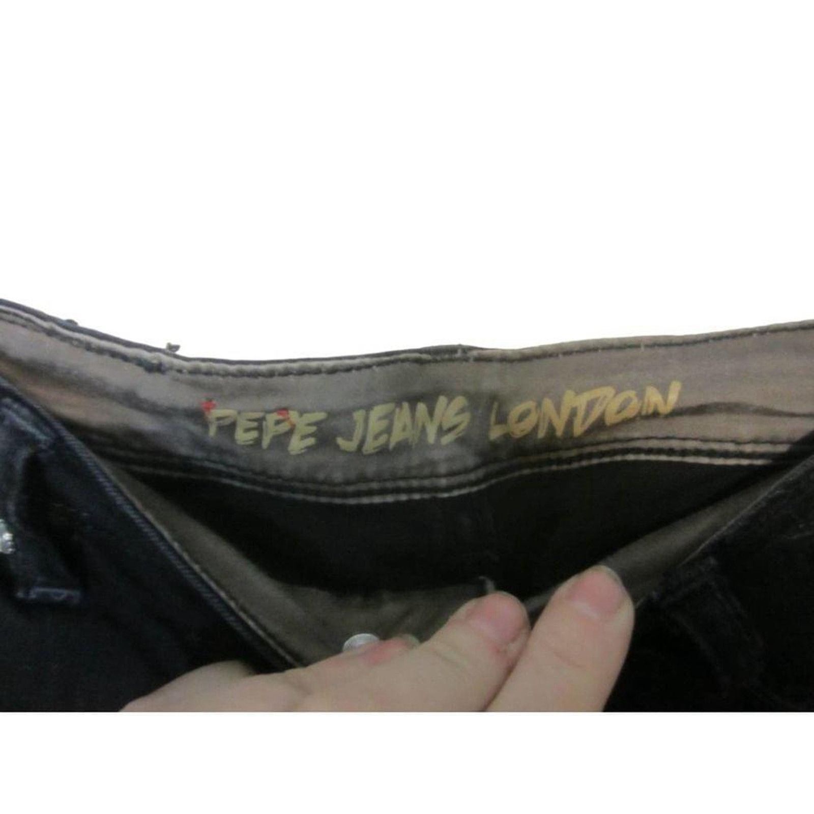 Pepe Jeans Pepe Jeans London Black Denim Shorts Size 27 Stretch Low Size 27" / US 4 / IT 40 - 6 Thumbnail