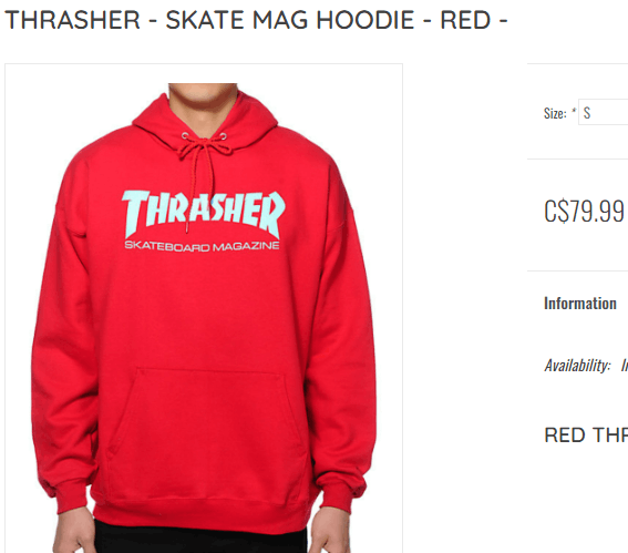 Thrasher thrasher hoodie red Size US S / EU 44-46 / 1 - 5 Thumbnail