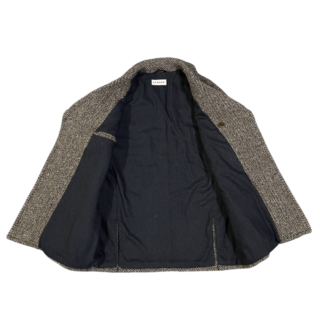 Brunello Cucinelli P.A.R.O.S.H. Herringbone Coat Double Breasted BC Inspired Size US M / EU 48-50 / 2 - 5 Thumbnail