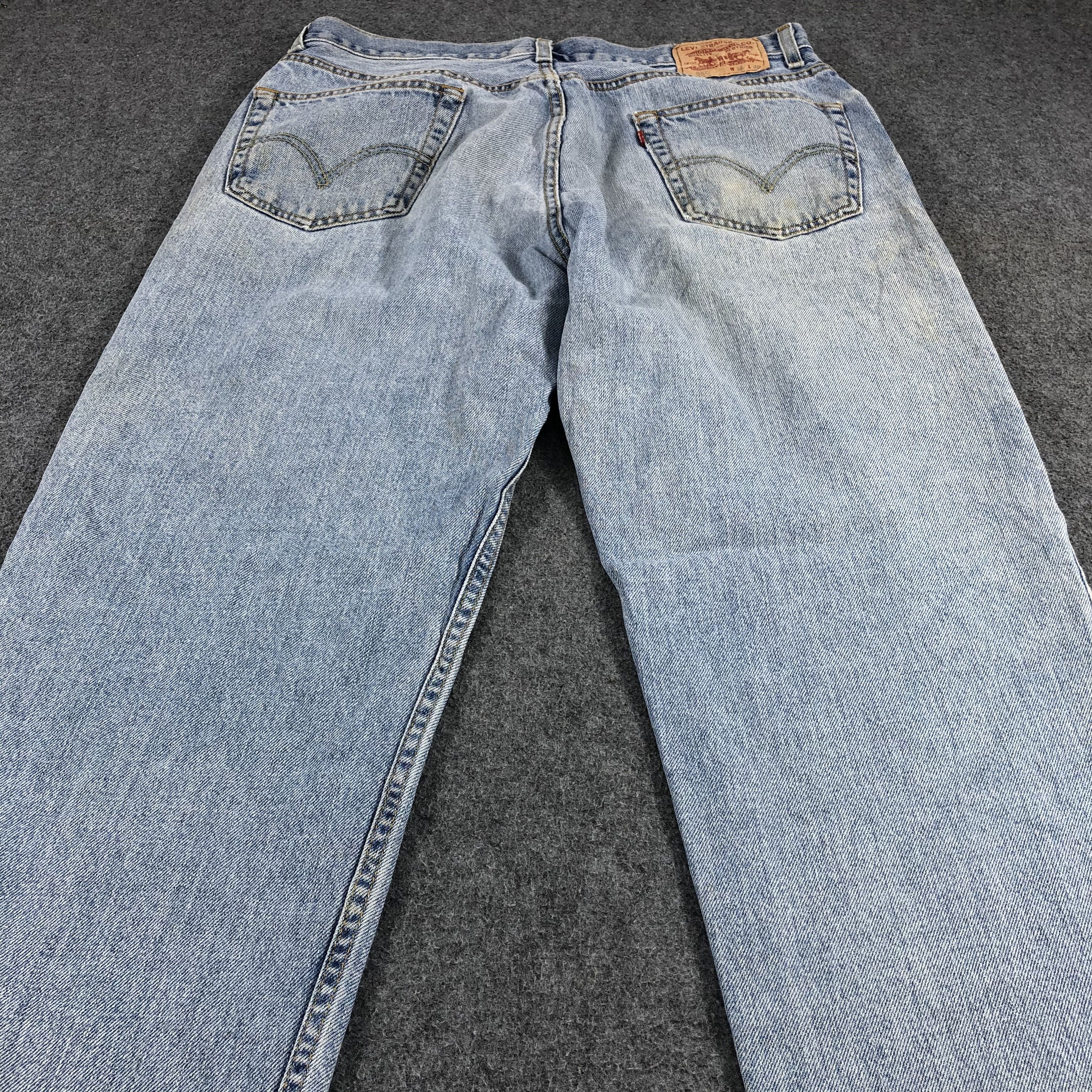 Levi's Vintage Levis 550 Jeans Light Washed Denim KJ472 Size US 36 / EU 52 - 4 Thumbnail