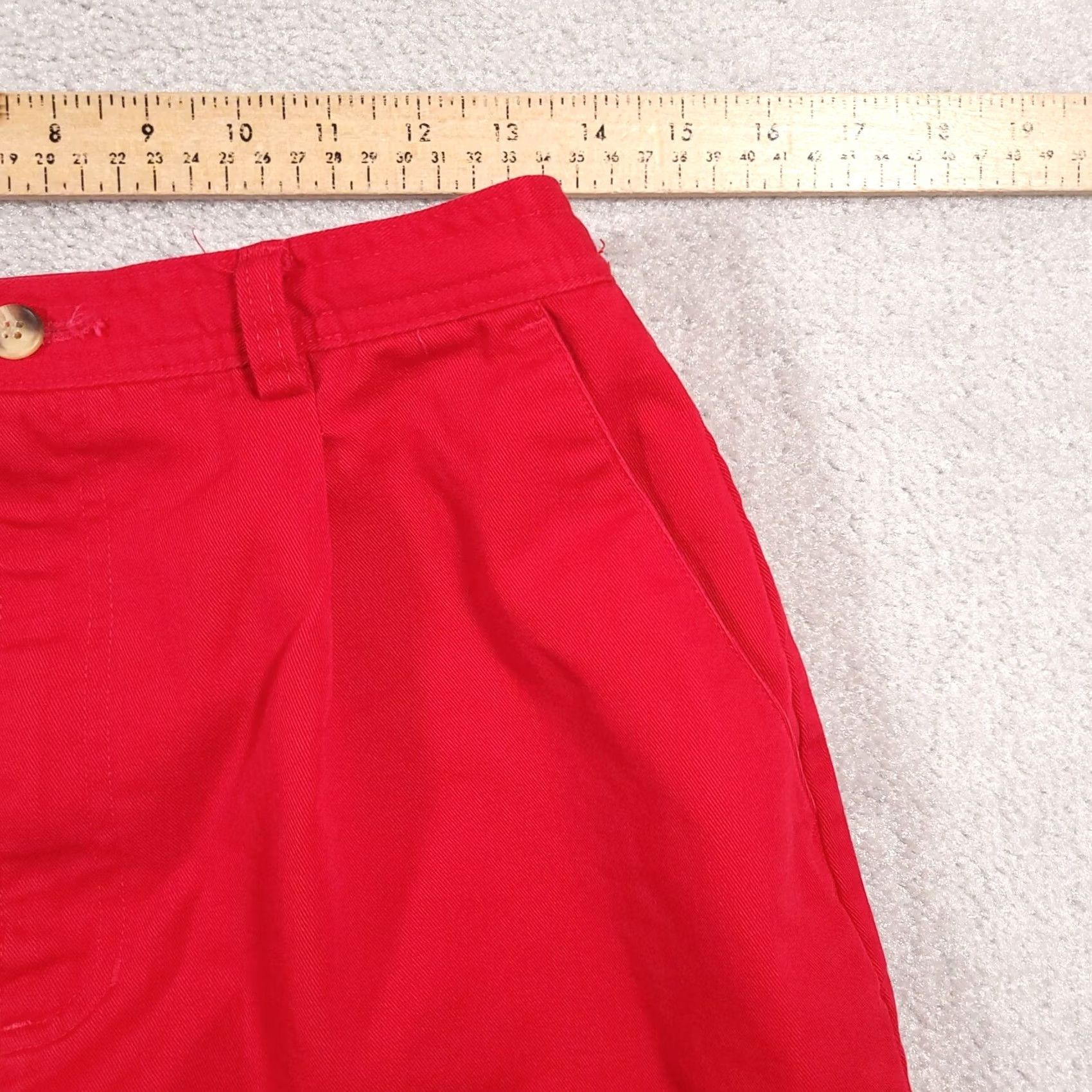 Vintage VINTAGE St. Johns Bay Bermuda Shorts Red Women Size 12 Pleated Pockets Size 27" / US 4 / IT 40 - 7 Thumbnail