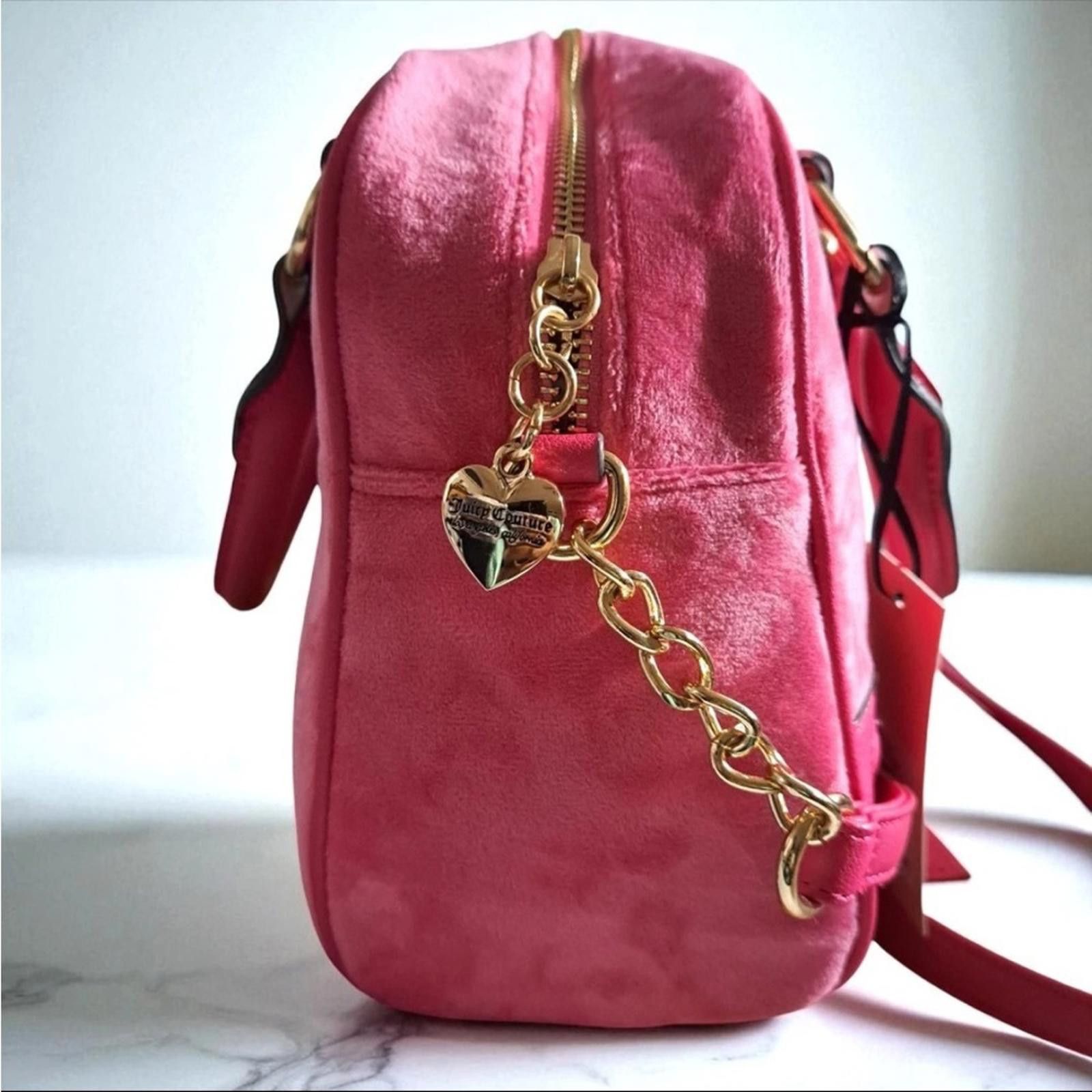 Juicy Couture Jeans Juicy Couture Bowler Bag in Fuchsia with Gold Accents Size ONE SIZE - 6 Thumbnail