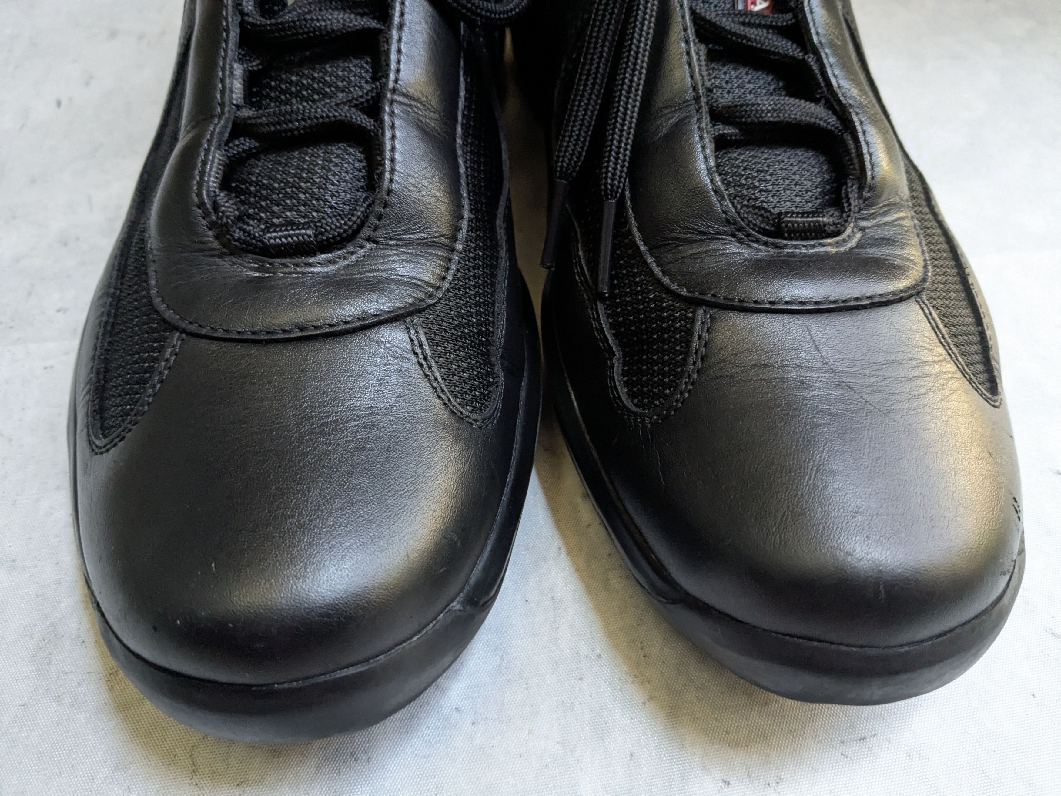 Prada Prada America's Cup Sneakers Black Red 11 Low Tops Leather Size US 11 / EU 44 - 4 Thumbnail