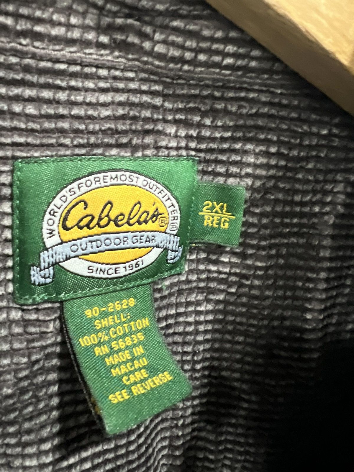 Cabelas Vintage Cabelas Button Up Shirt Corduroy XXL eddie bauer Size US XXL / EU 58 / 5 - 4 Thumbnail