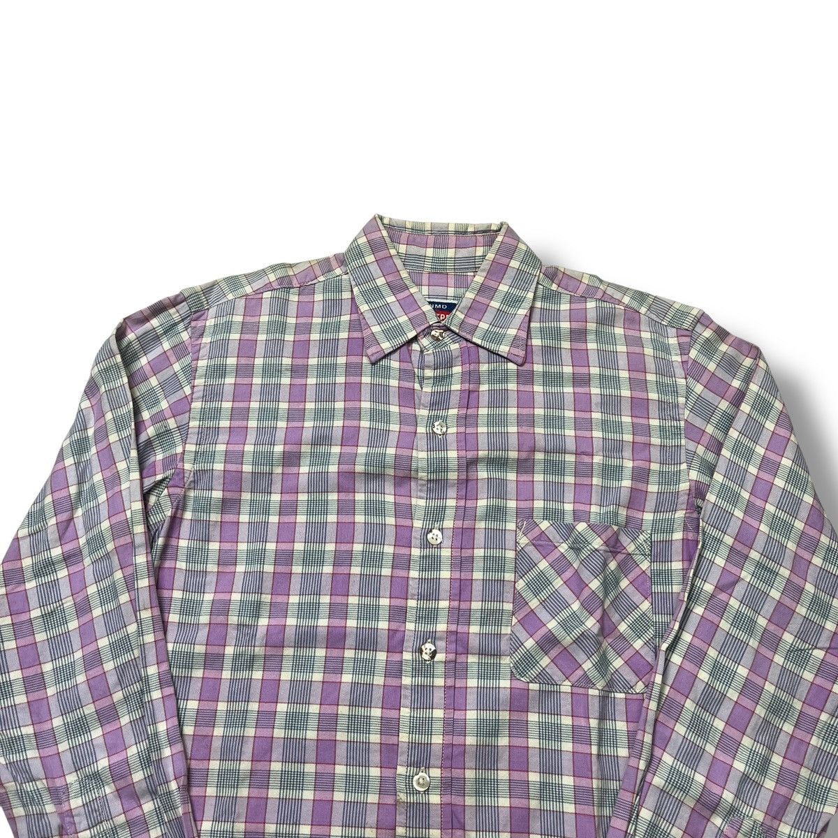 Comme des Garcons Vintage 45Rpm Plaid Pattern Button Long Sleeve Shirt Size US S / EU 44-46 / 1 - 2 Thumbnail