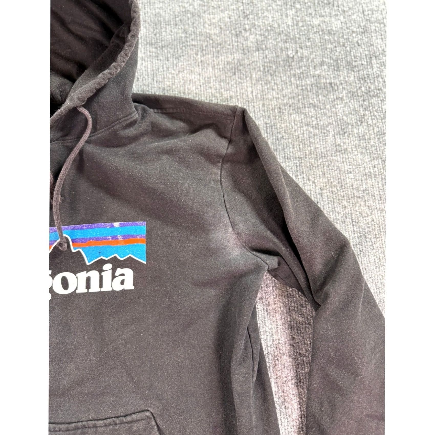 Patagonia Patagonia Hoodie Mens M Black Fitz Roy Horizons Logo Pullover Graphic Sweatshirt Size US M / EU 48-50 / 2 - 5 Thumbnail