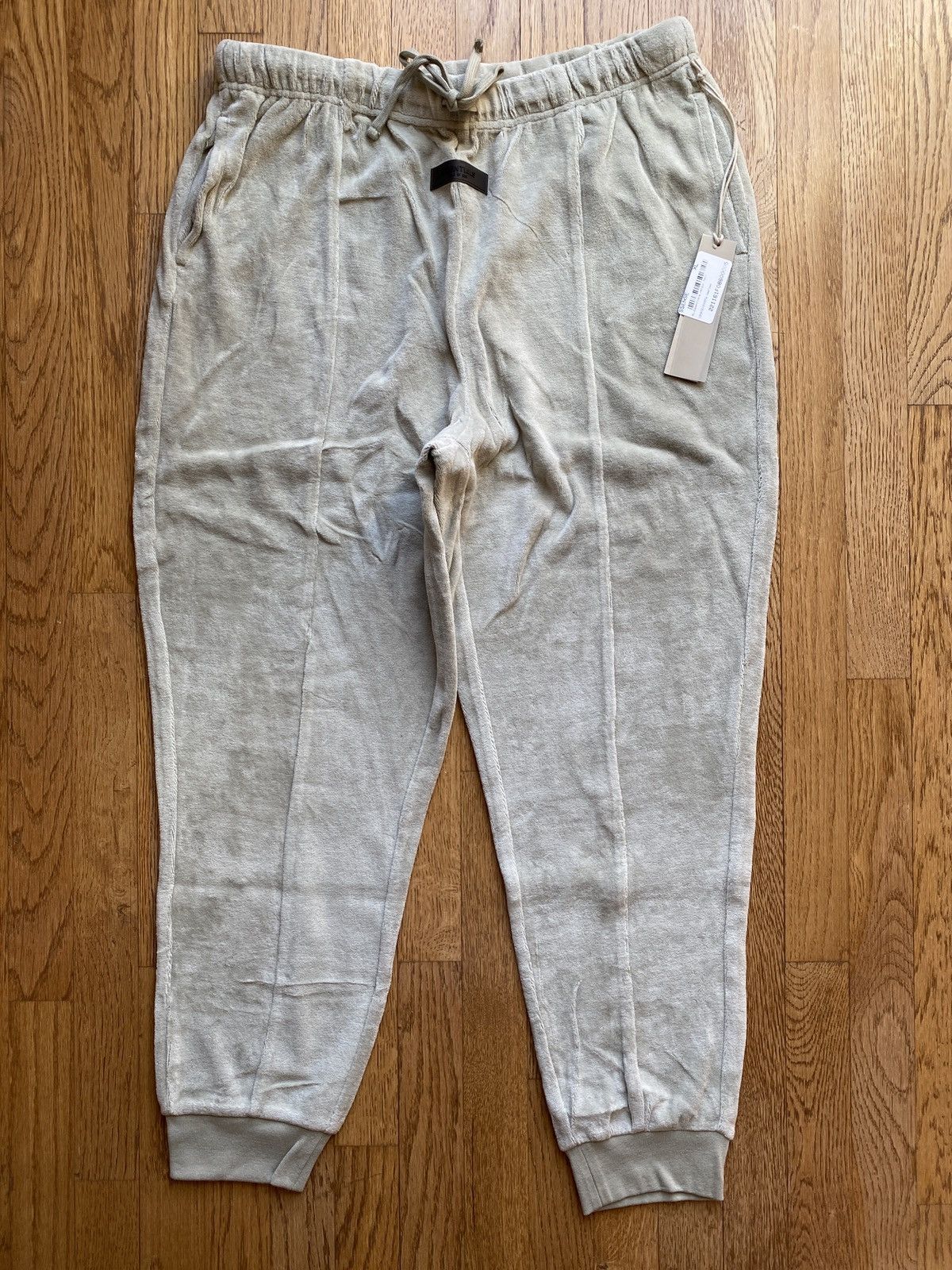 Fear of God Essentials Sweatpants Velour Sea foam Sz XL