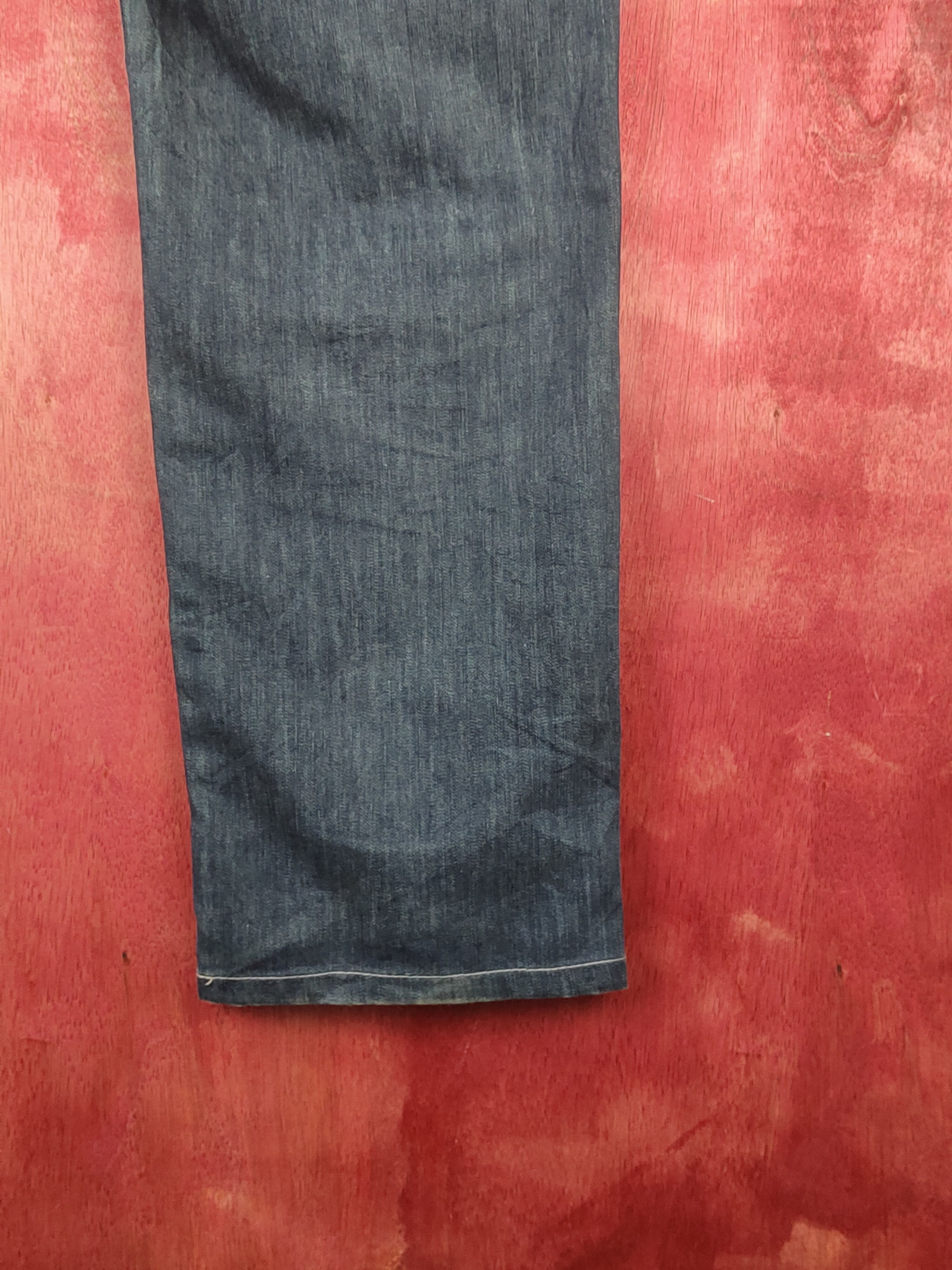 Japanese Brand Wrangler Dark Blue Distressed Ripped Jeans #S1663 Size US 34 / EU 50 - 13 Thumbnail