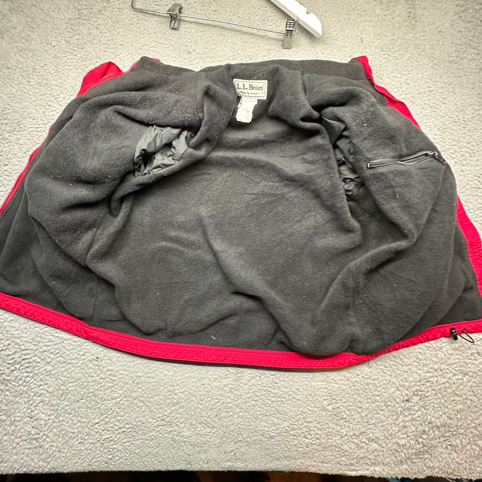 L.L. Bean VTG 90s LL Bean Warm-Up Jacket Womens XL Fleece Lined Red Size L / US 10 / IT 46 - 5 Thumbnail