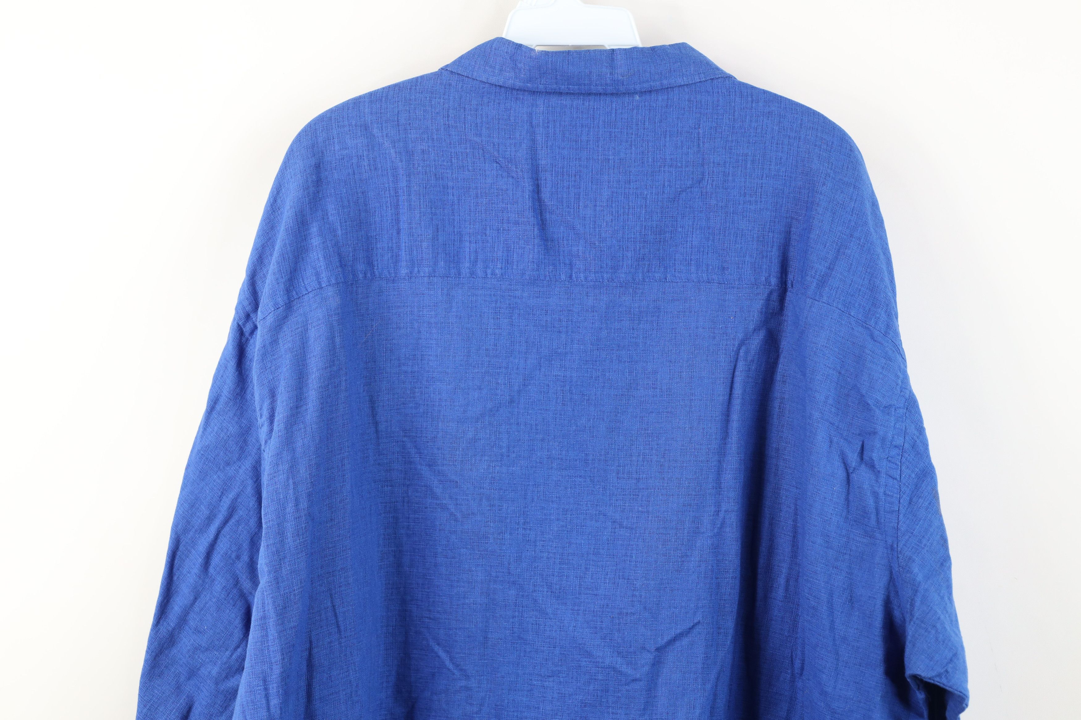 Karl Kani Vintage 90s Y2K Karl Kani Linen Short Sleeve Button Shirt Size US XXL / EU 58 / 5 - 11 Thumbnail