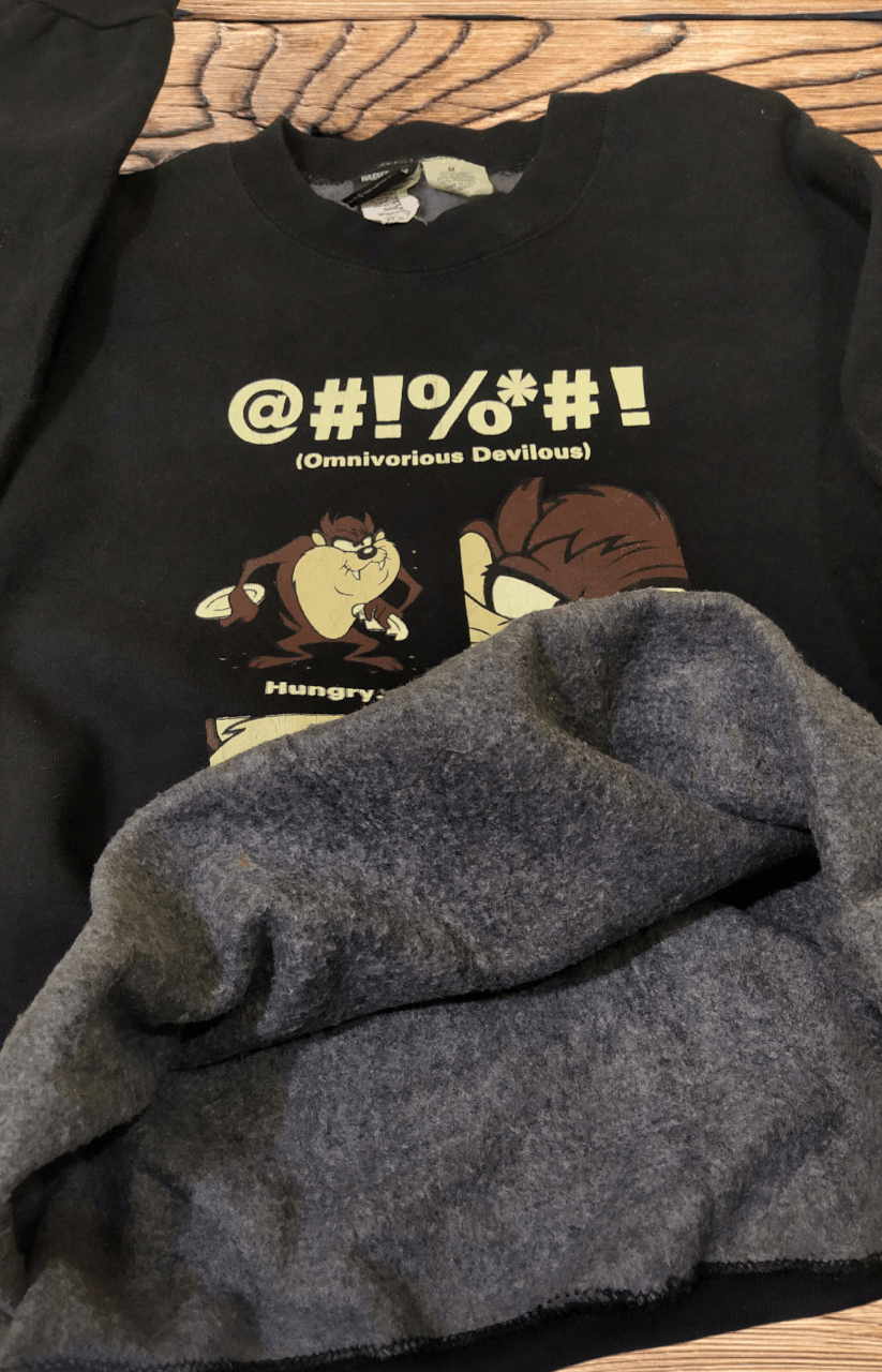 Vintage 💥RARE 90's💥 Tazmania Sweatshirt Black Colour Size US M / EU 48-50 / 2 - 4 Thumbnail