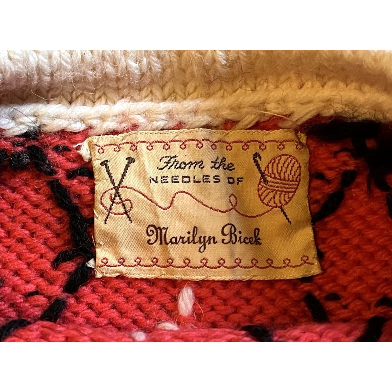 Pinko VINTAGE Bespoke Hand Knit Diamond Sweater Women’s S Pink 80s Size S / US 4 / IT 40 - 6 Thumbnail