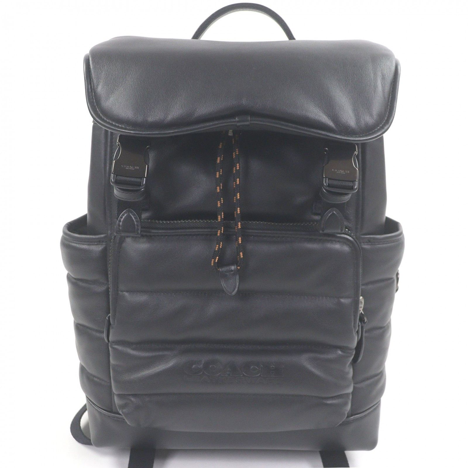 Coach Coach COACH League Flap Backpack Leather Backpack Leather Backpack DUTY FREE for USA Size ONE SIZE - 1 Thumbnail