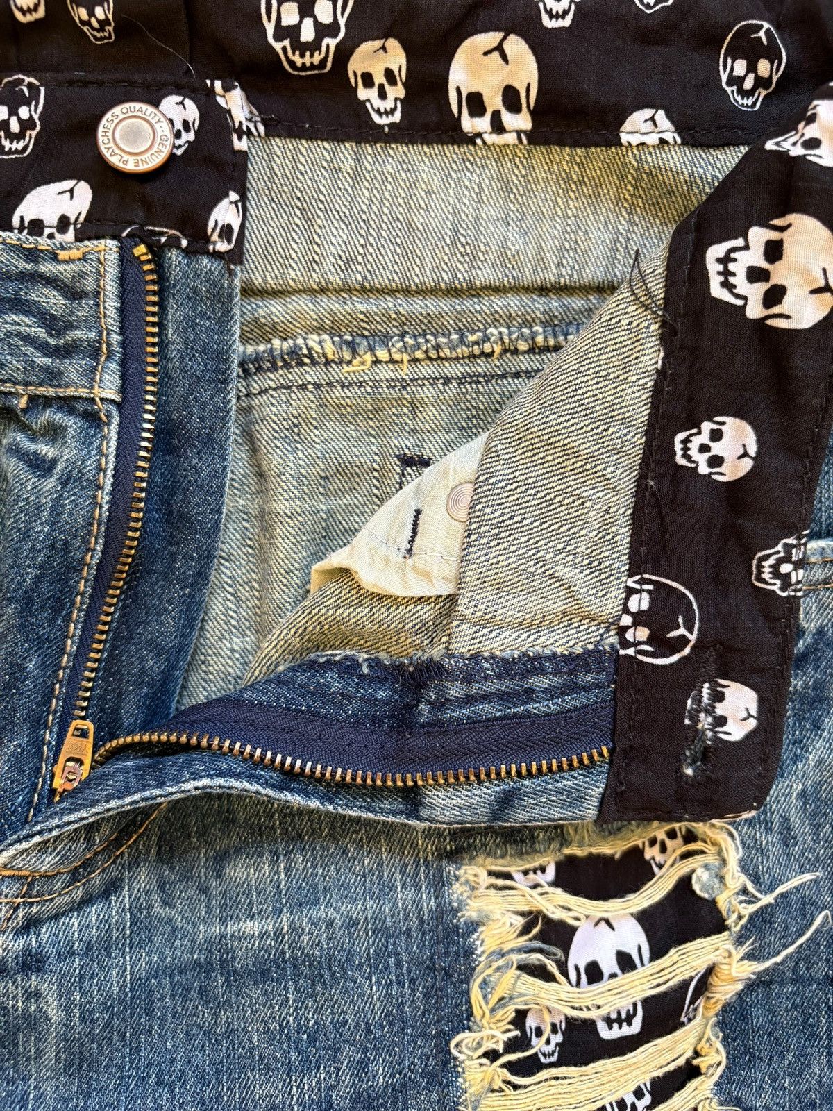 Japanese Brand × Seditionaries Vintage Japanese Brand Patches Skull Ripped Jeans Size US 30 / EU 46 - 9 Thumbnail