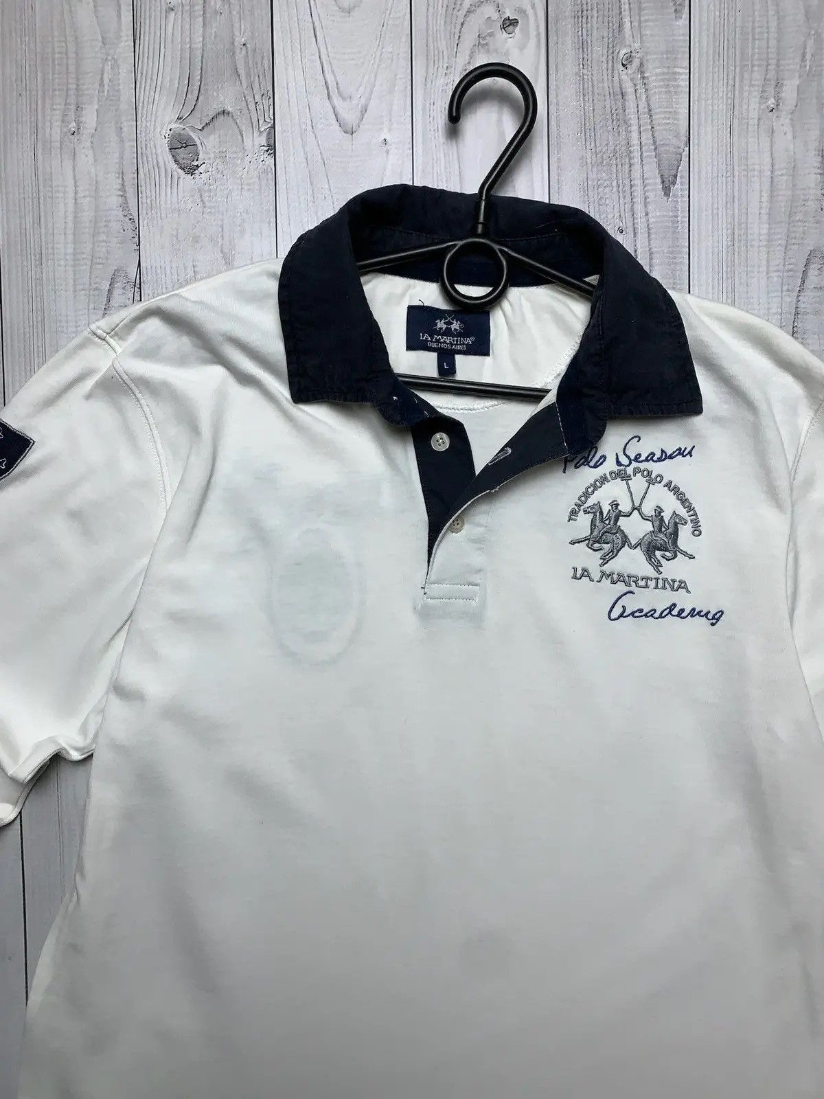La Martina Vintage La Martina buenos aires rugby jersey L big logo Size US L / EU 52-54 / 3 - 3 Thumbnail