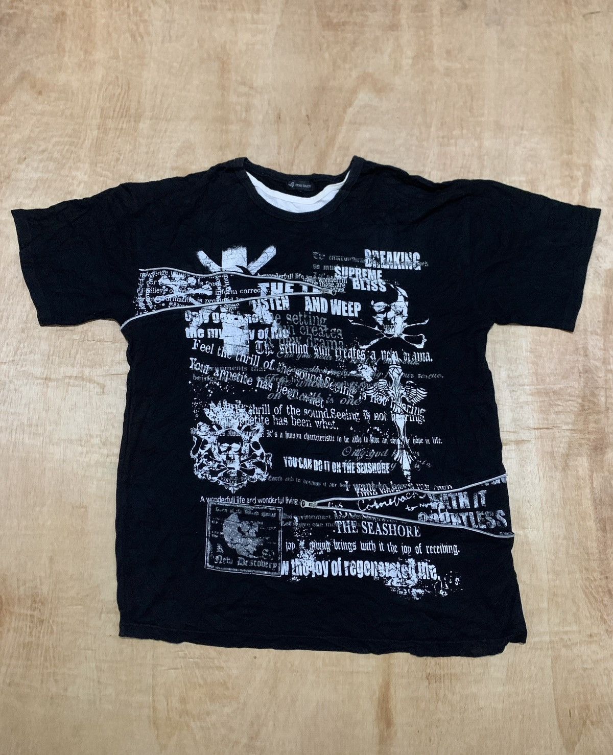 Japanese Brand Vintage Y2k Pino Bazzo Multi Zipper Tshirt Ifsixwasnine Size US XL / EU 56 / 4 - 1 Thumbnail