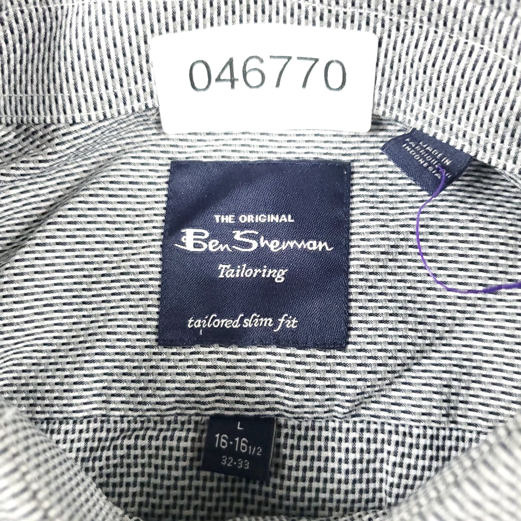 Ben Sherman Ben Sherman Shirt Mens Large Gray Cotton Long Sleeve Button-Up Mens Size US L / EU 52-54 / 3 - 6 Thumbnail