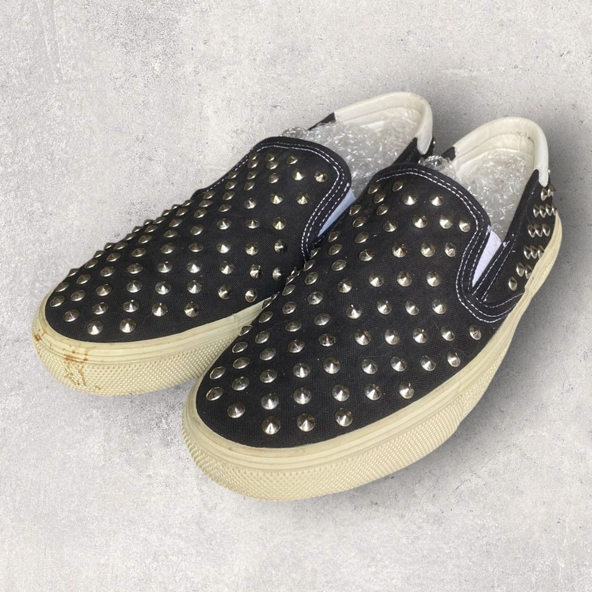 Saint Laurent Paris SLP Studded Slip On Size US 8.5 / EU 41-42 - 1 Thumbnail