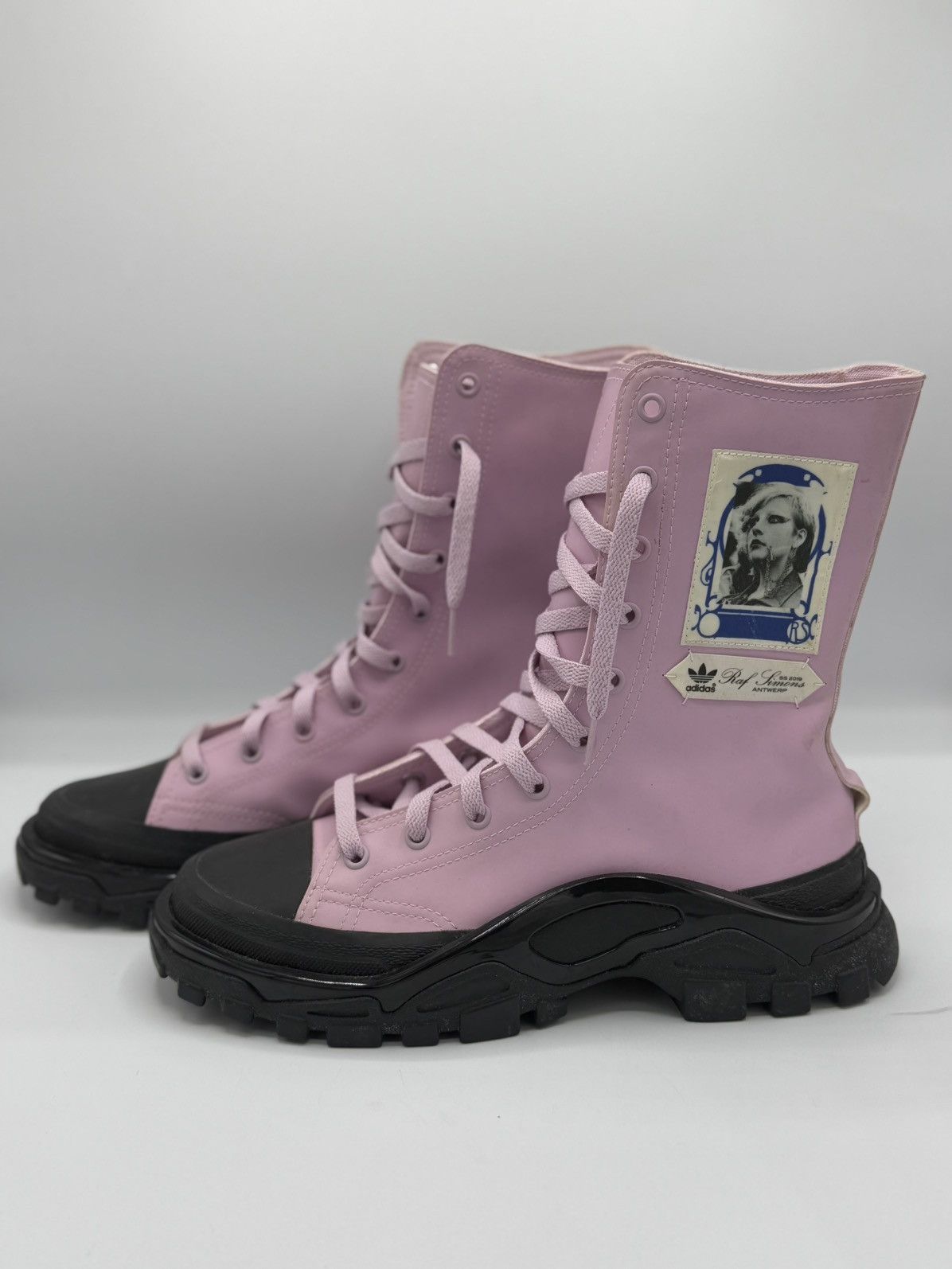 Adidas × Raf Simons Raf Simons x Detroit Runner High 'Pink Black' Size US 8 / IT 38 - 3 Thumbnail
