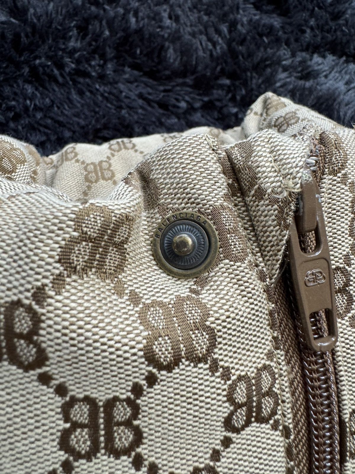 Balenciaga × Gucci Balenciaga x Gucci Monogram Puffer Jacket Size US XL / EU 56 / 4 - 7 Thumbnail