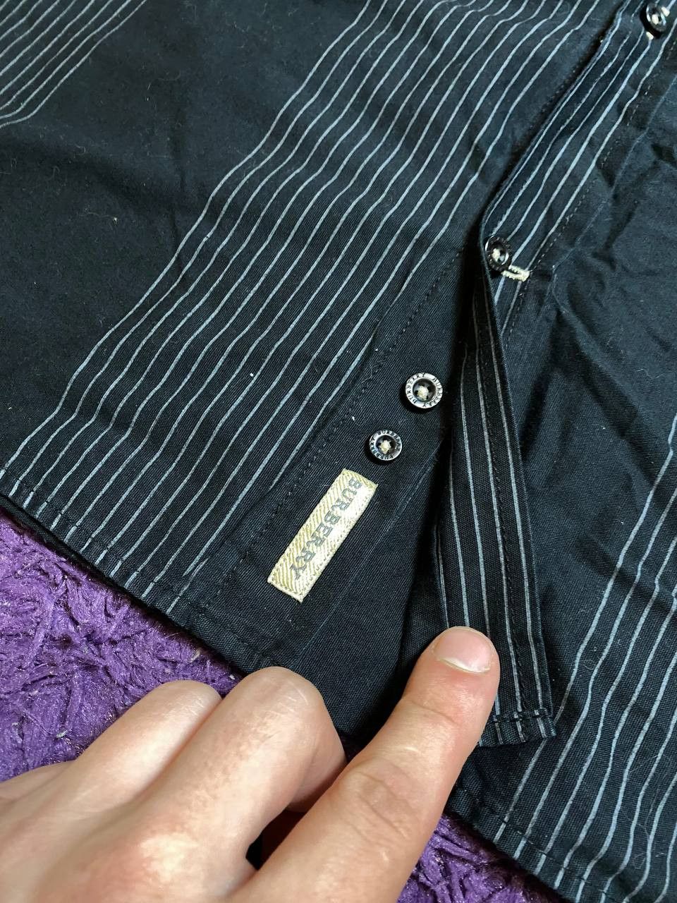 Burberry Vintage Burberry Brit Streetwear Button Up Shirt Size XXL Size US XXL / EU 58 / 5 - 8 Thumbnail