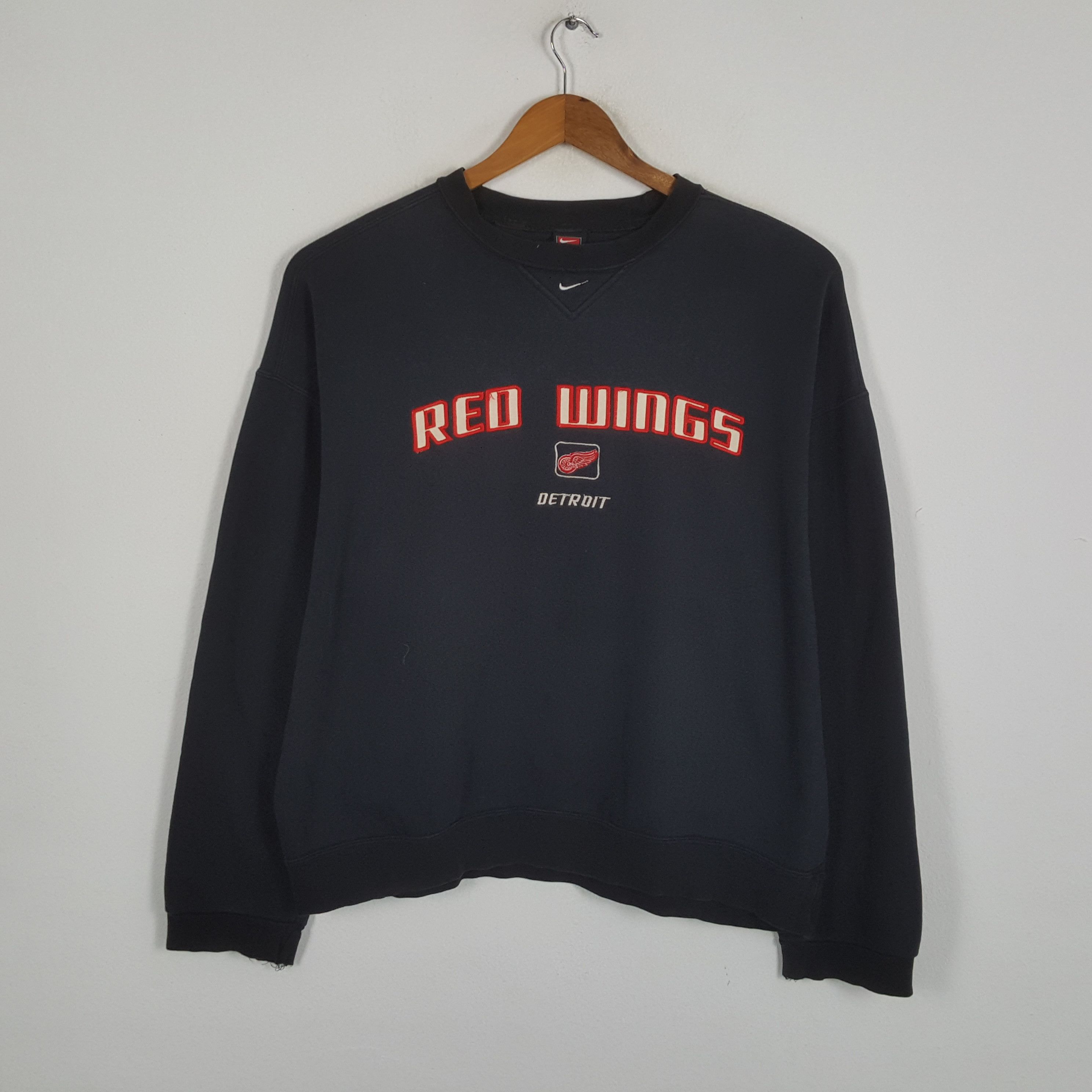 NHL × Nike × Vintage Vintage NIKE DETROIT RED WINGS Hockey Ice Team Sweatshirts Size US XL / EU 56 / 4 - 1 Thumbnail