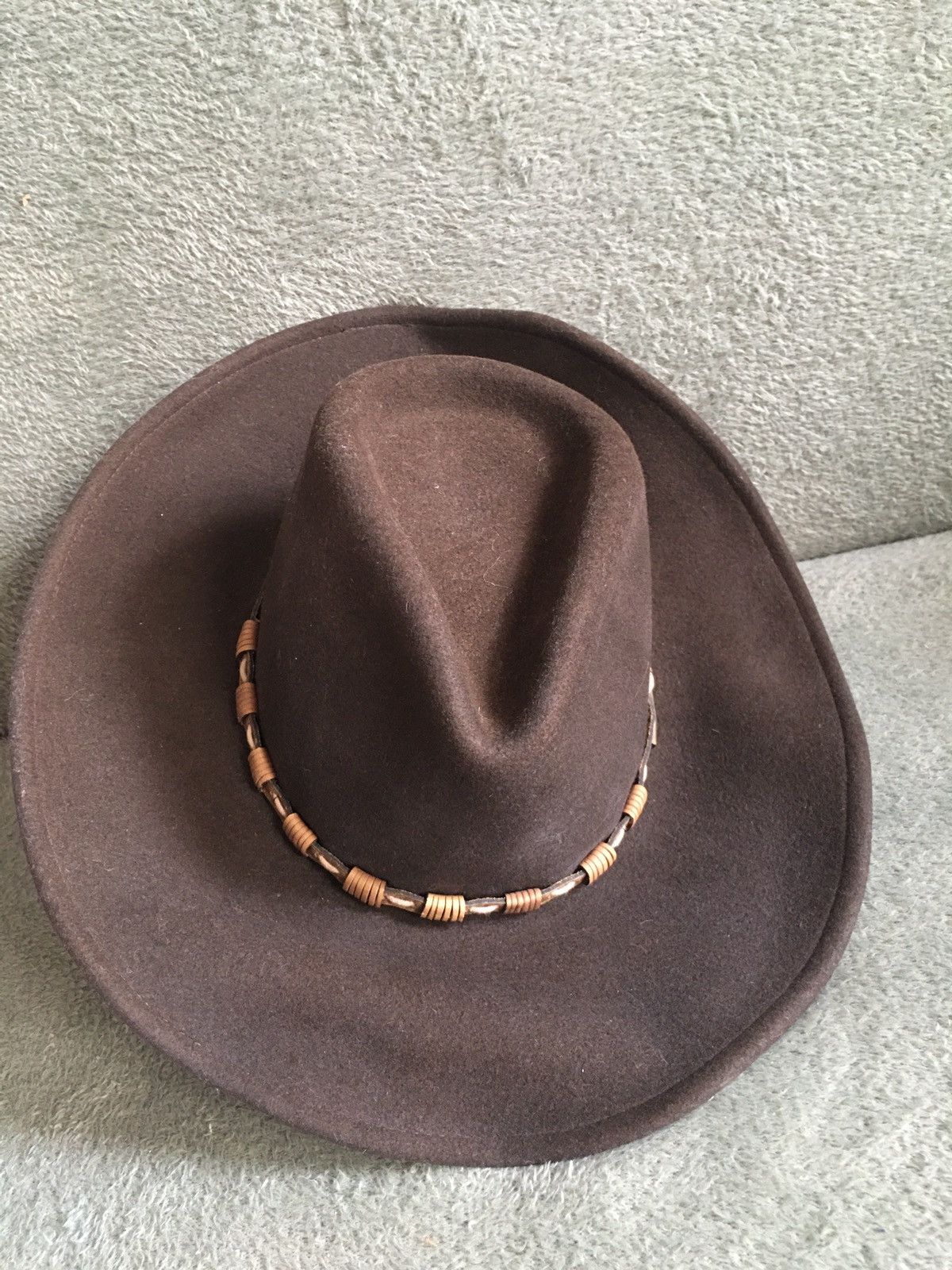 Stetson Stetson Vintage Keeline Brown Wool Cowboy Hat Size S/55 cm Size ONE SIZE - 4 Thumbnail