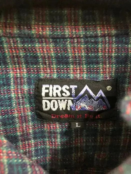 Flannel × Vintage Vintage First Down Flannel Shirt 👕 Size US M / EU 48-50 / 2 - 3 Thumbnail