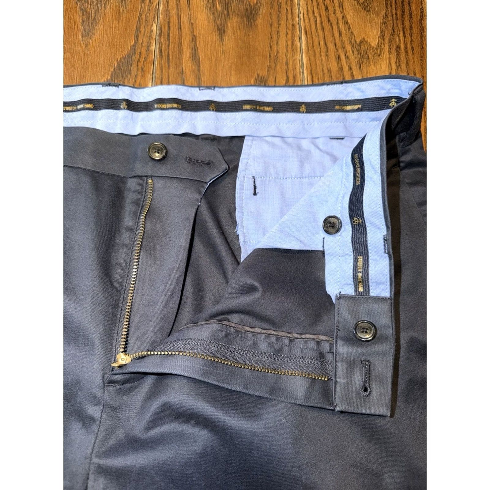 Brooks Brothers Brooks Brothers Pants Men’s 38x30 Blue Lightweight Advantage Chino Trousers Size US 38 / EU 54 - 4 Thumbnail