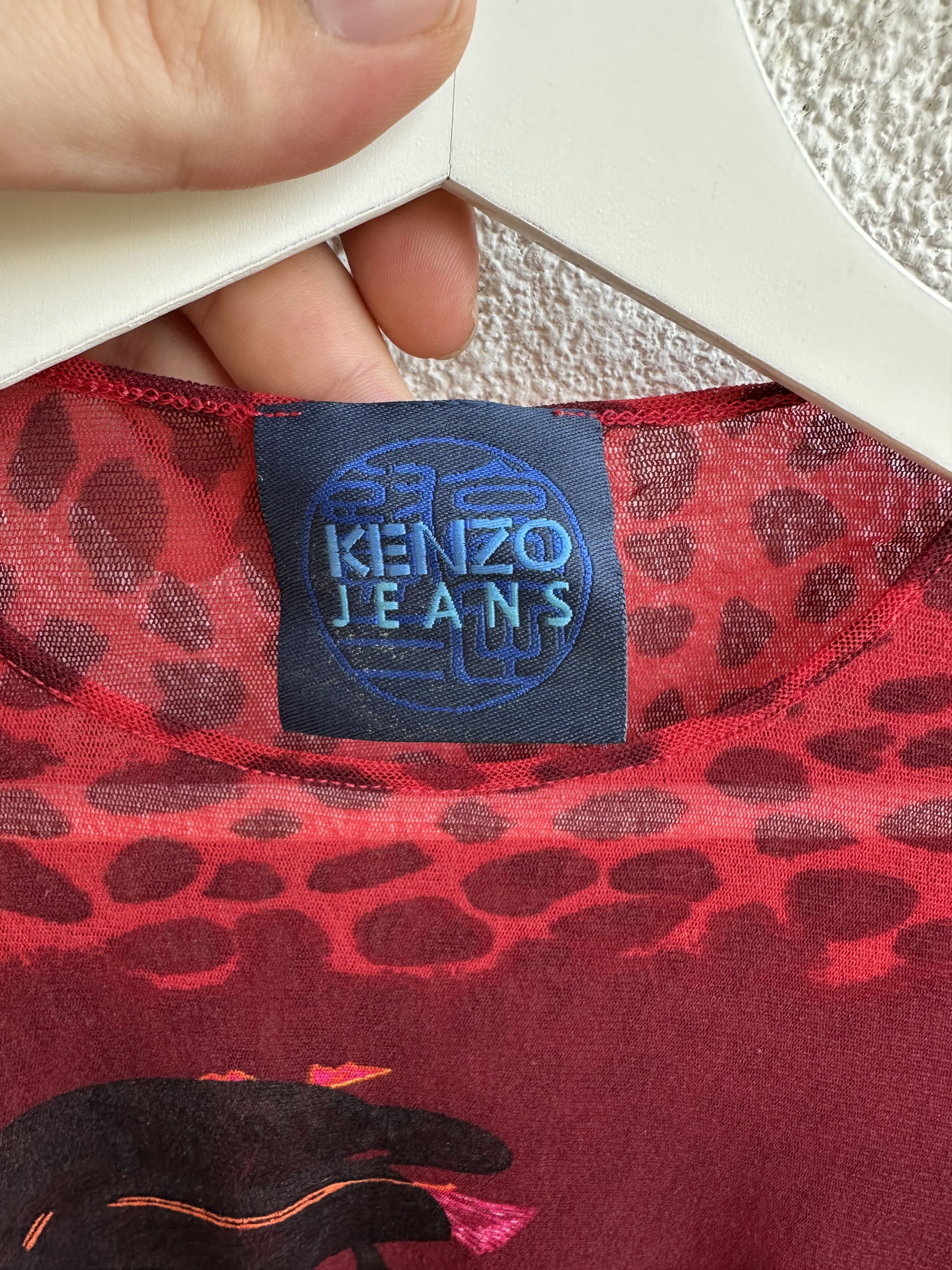 Kenzo vintage geisha print mesh longsleeeve top Size M / US 6-8 / IT 42-44 - 3 Thumbnail