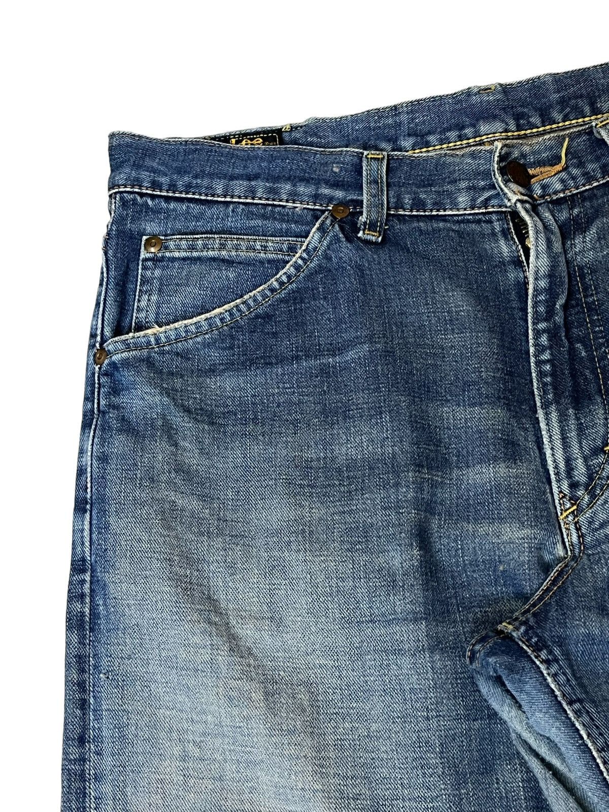 Lee VINTAGE LEE RIDERS REPRO 50s RIPPED HALF SELVEDGE DENIM Size US 35 - 7 Thumbnail