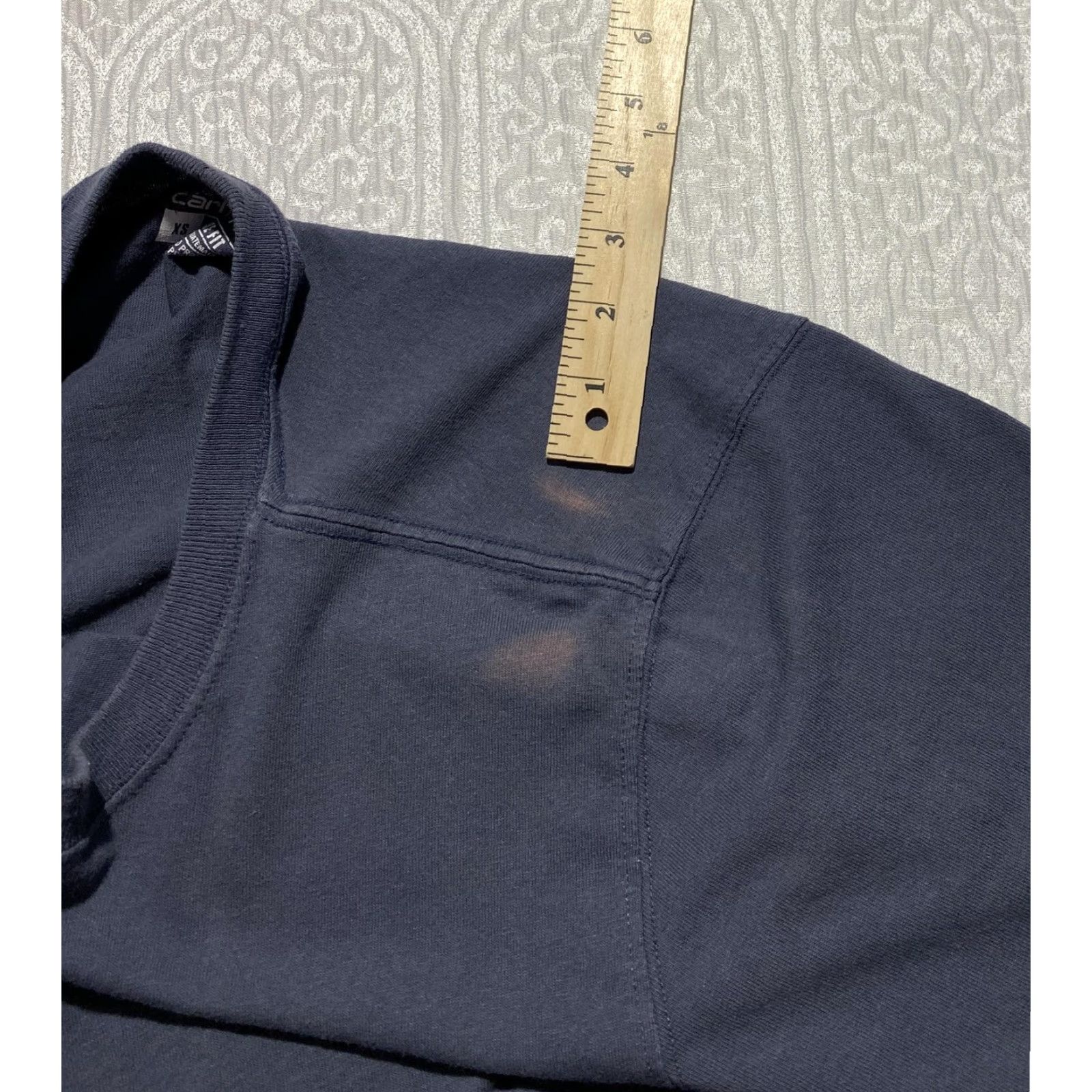 Carhartt VINTAGE Carhartt K87 Pocket Shirt Mens XS Blue Loose Fit Short Sleeve Crewneck Workwear Size US XS / EU 42 / 0 - 2 Thumbnail