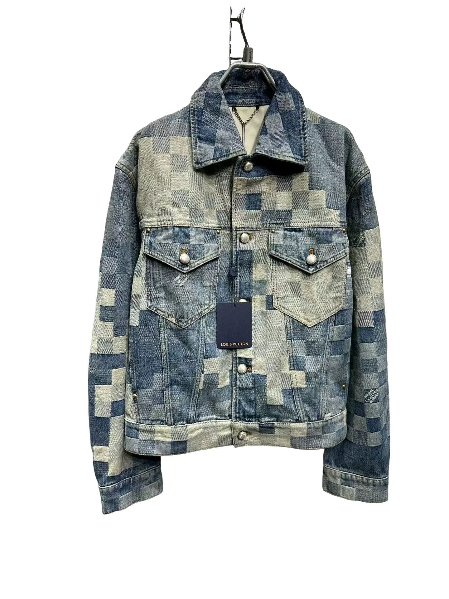 Louis Vuitton Louis Vuitton Damier Mosaic Denim Jacket 46 Size US S / EU 44-46 / 1 - 1 Thumbnail