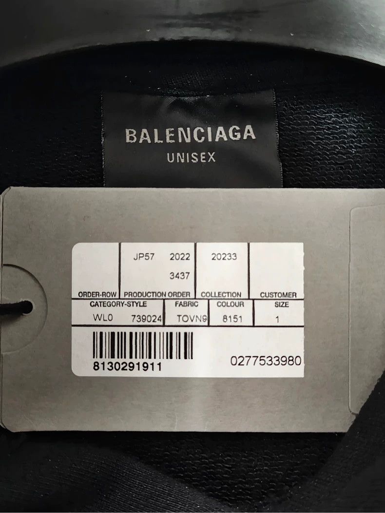 Balenciaga Balenciaga 24ss Mailbox Sabotage Hoodie 2503-Nextarrow Size US S / EU 44-46 / 1 - 4 Thumbnail