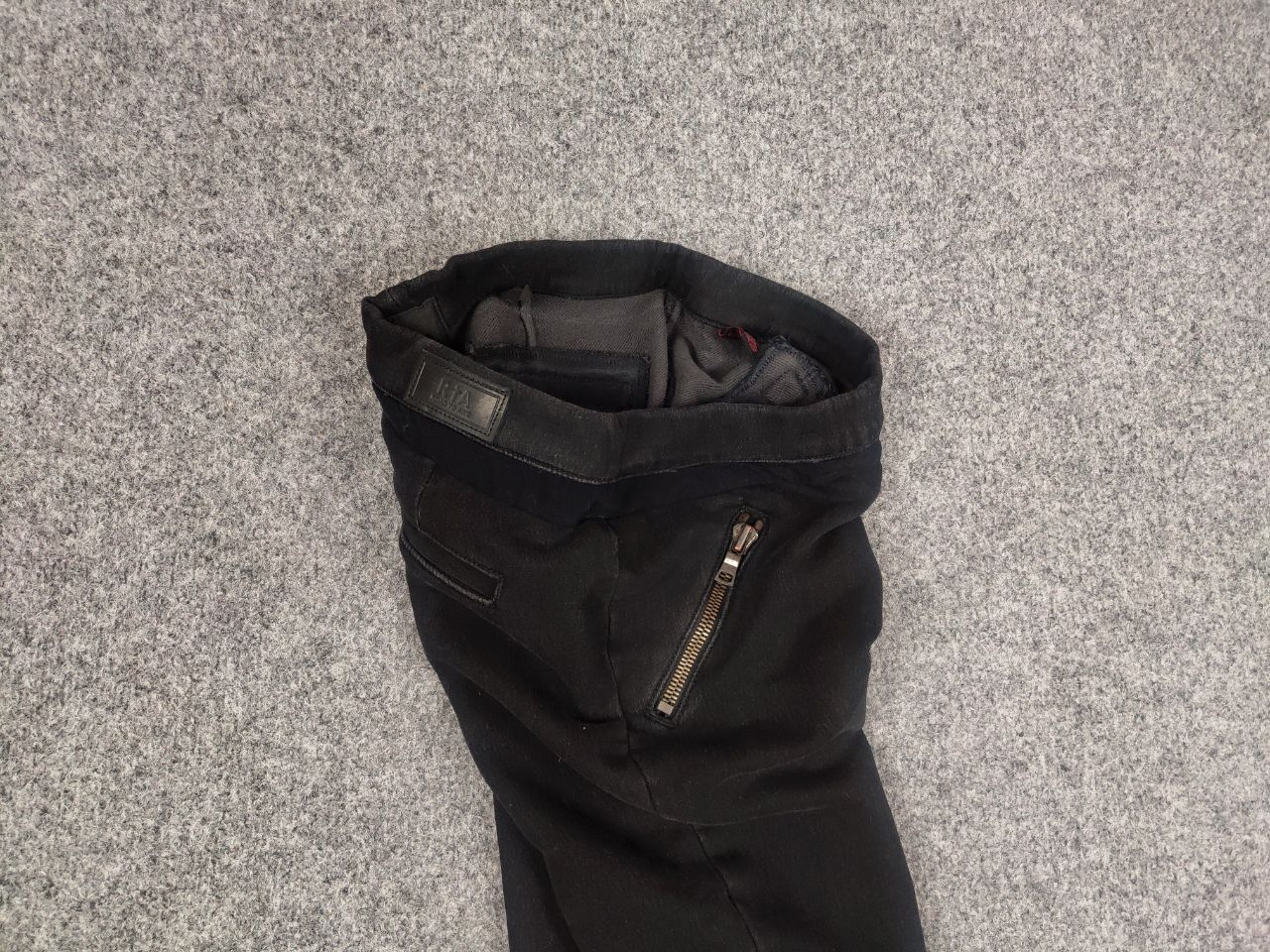 Vintage Road To Awe R+A Design Avant Garde Black Skinny Zip Pants Size 30" / US 8 / IT 44 - 3 Thumbnail