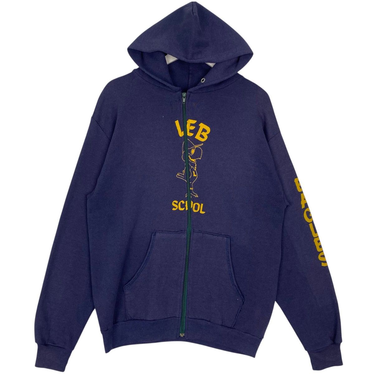 Other Vintage 90s Custom Full Zip Hoodie Sweater Navy Blue Size US M / EU 48-50 / 2 - 1 Thumbnail