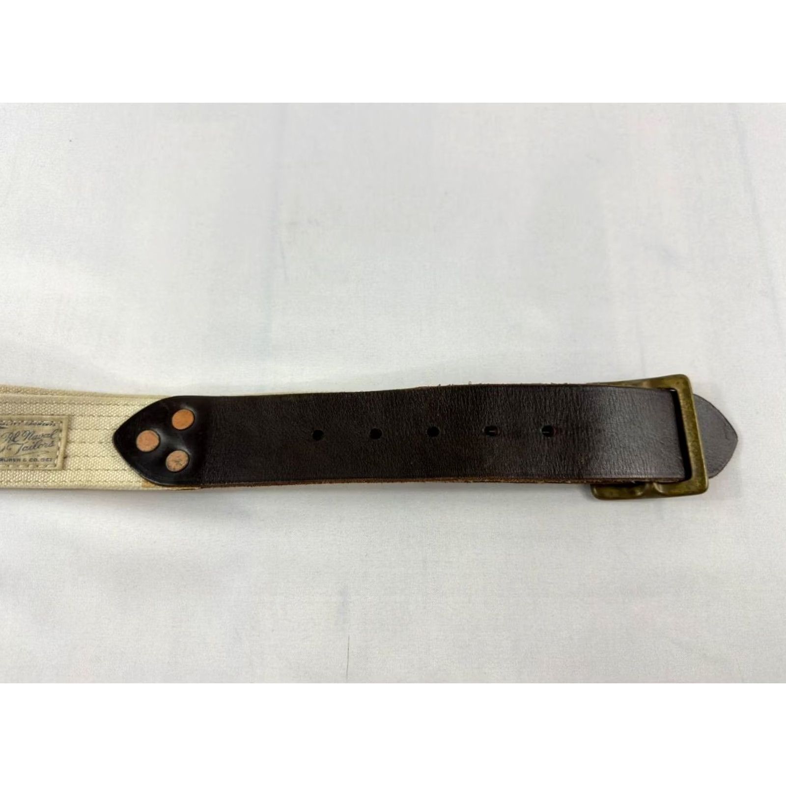 Polo Ralph Lauren Polo Ralph Lauren Belt Men’s Size 36 Brown Leather Stitched Canvas Size US M / EU 48-50 / 2 - 2 Thumbnail