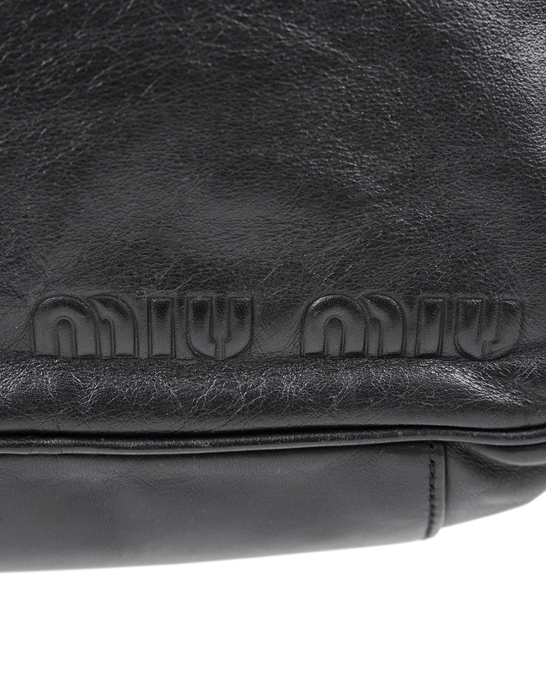 Miu Miu Miu Miu S/S2000 Black Leather Bowling Bag Size ONE SIZE - 7 Thumbnail