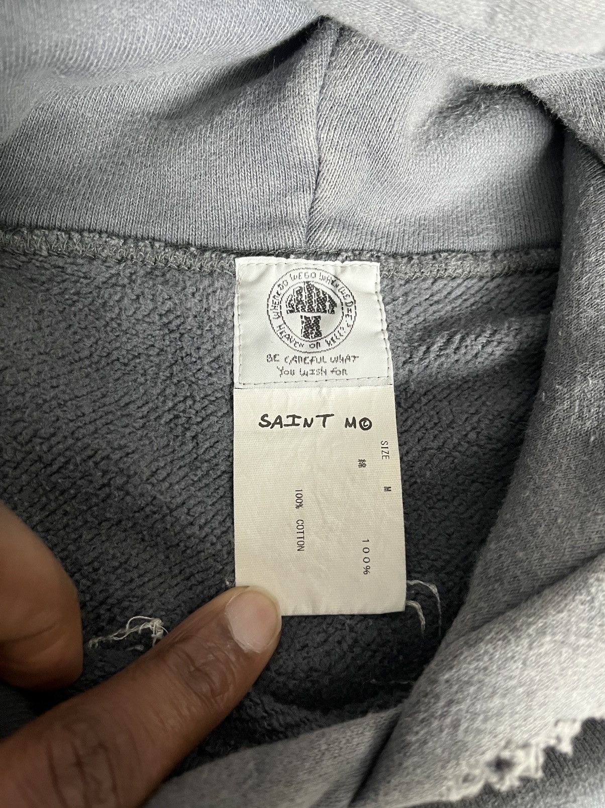 READYMADE × Saint Michael Saint Michael “No Blood Left” Distressed Hoodie Size US M / EU 48-50 / 2 - 4 Thumbnail