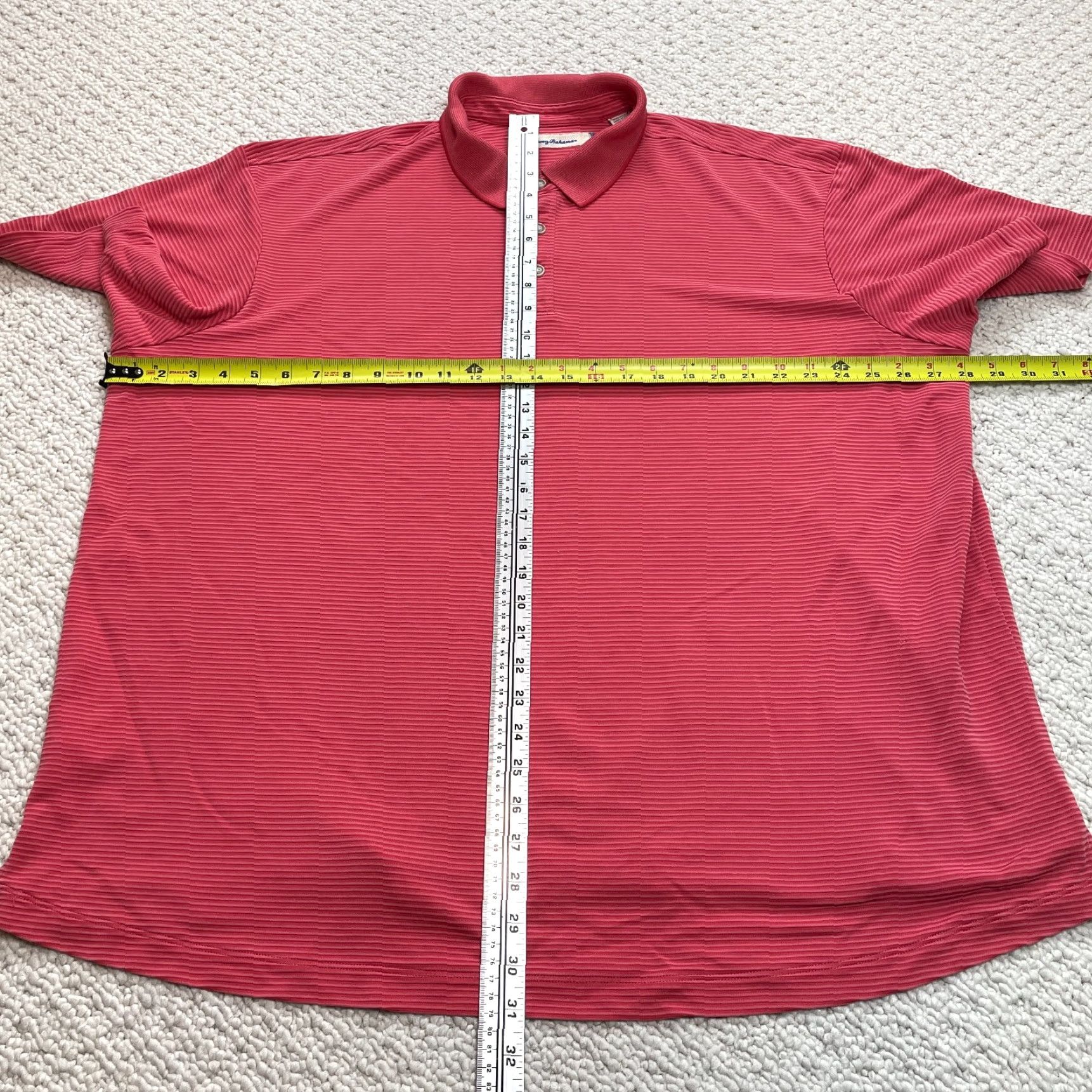 Tommy Bahama Tommy Bahama Polo Shirt Mens 2XL Red Striped Short Sleeve Modal Golf Size US XXL / EU 58 / 5 - 5 Thumbnail