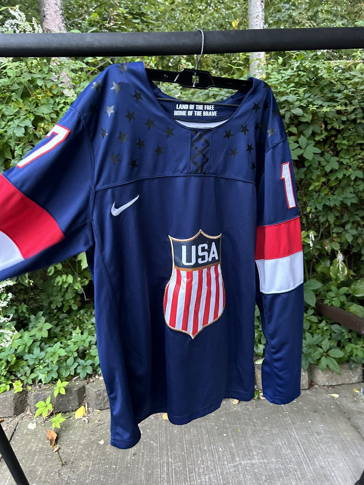 NHL × Nike × Vintage Vintage Nike USA Olympic Hockey Jersey Kessler RARE Size US L / EU 52-54 / 3 - 2 Thumbnail